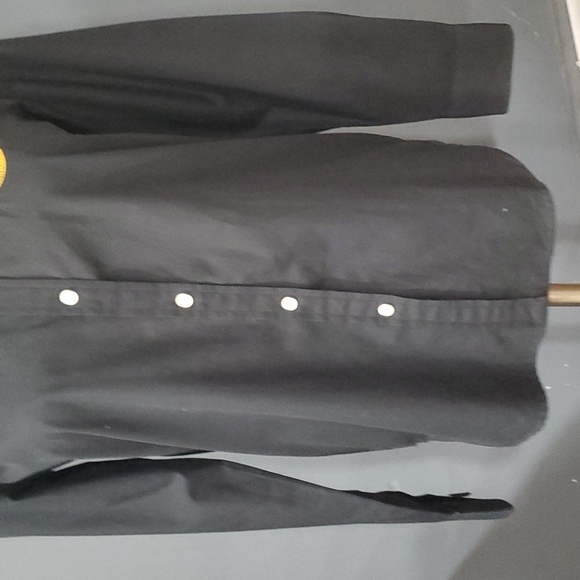 Lauren ralph lauren women's Preppy black dress button down shirt size XS - Picture 4 of 12